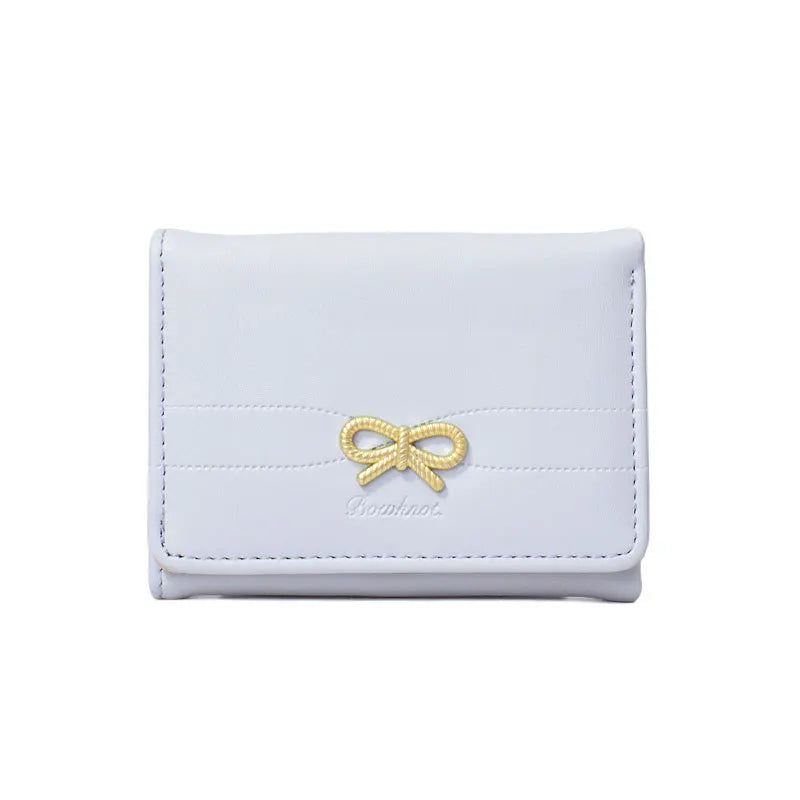 Cute Bow Mini Wallet – Compact Card & Cash Holder