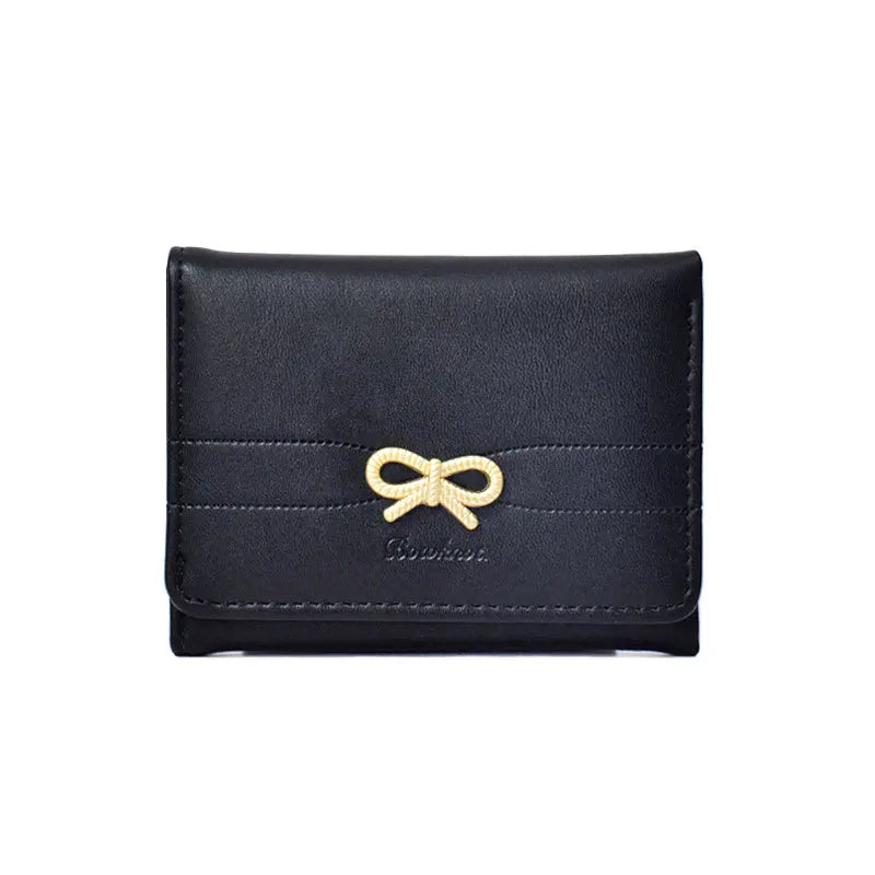 Cute Bow Mini Wallet – Compact Card & Cash Holder