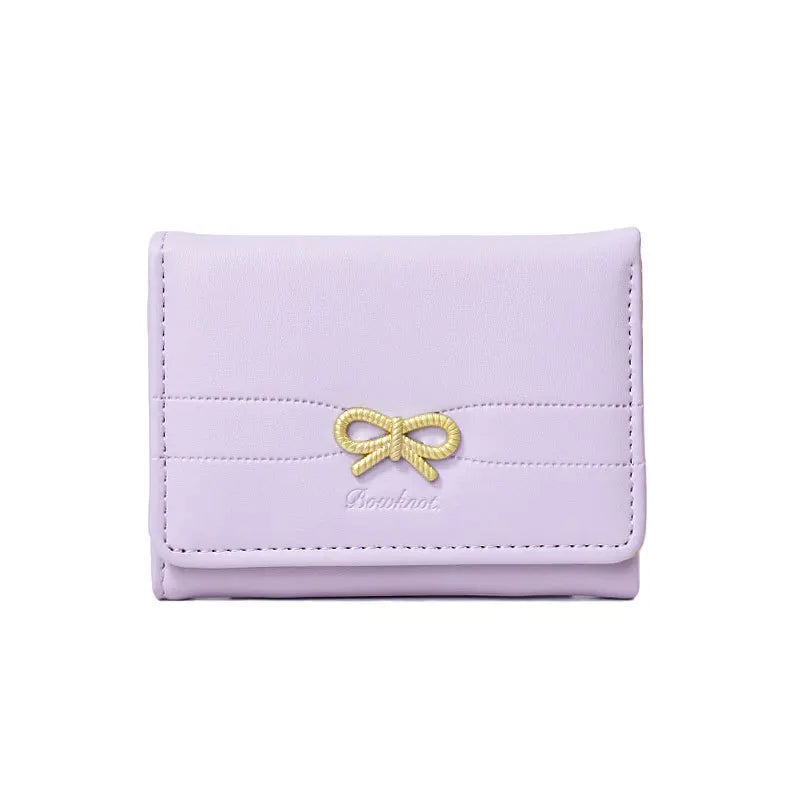 Cute Bow Mini Wallet – Compact Card & Cash Holder