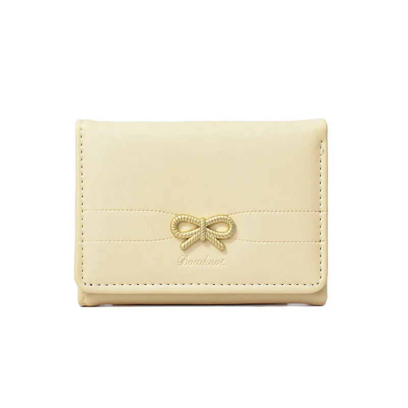 Cute Bow Mini Wallet – Compact Card & Cash Holder